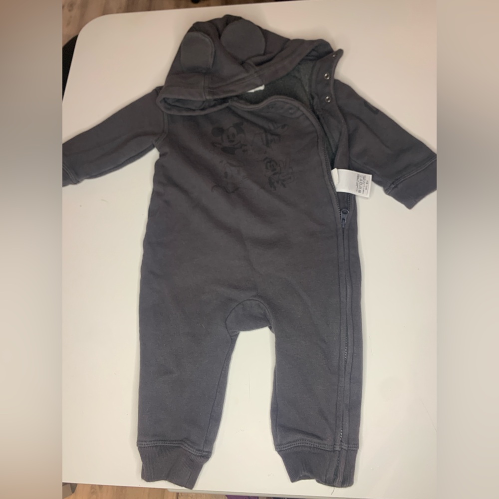 2 for $10 GAP Disney fleece onsie hooded Kids Mickey